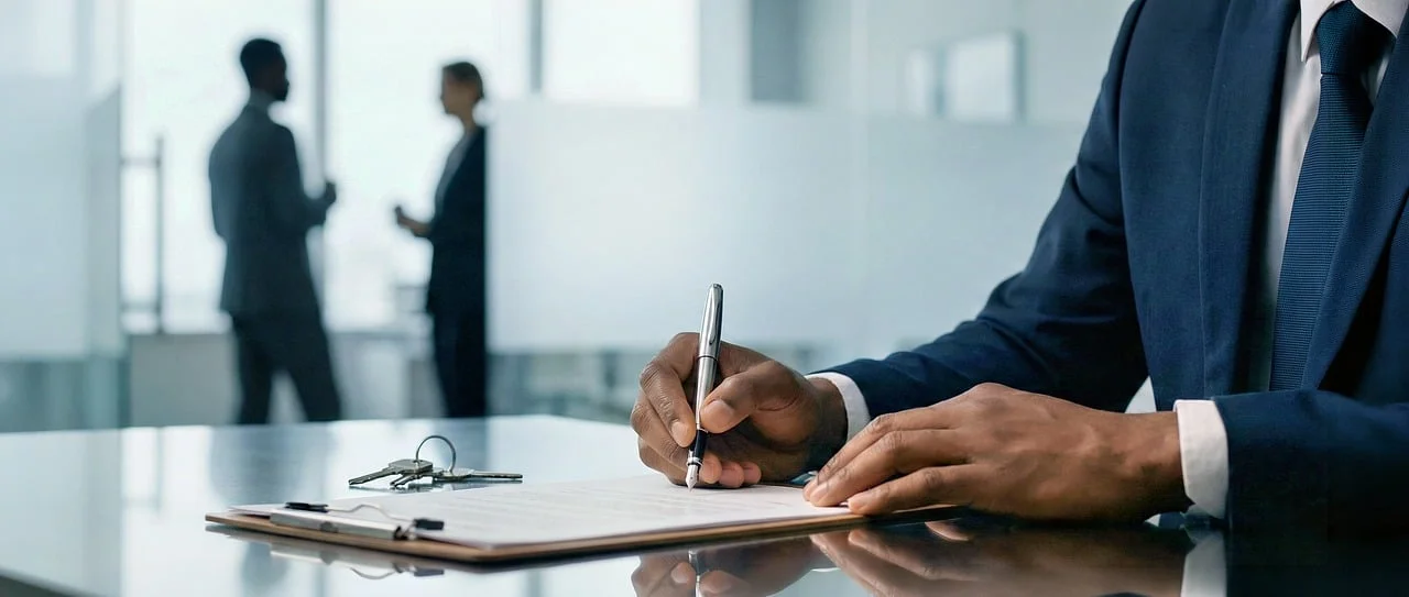 Signing management documents for a structured change of property manager